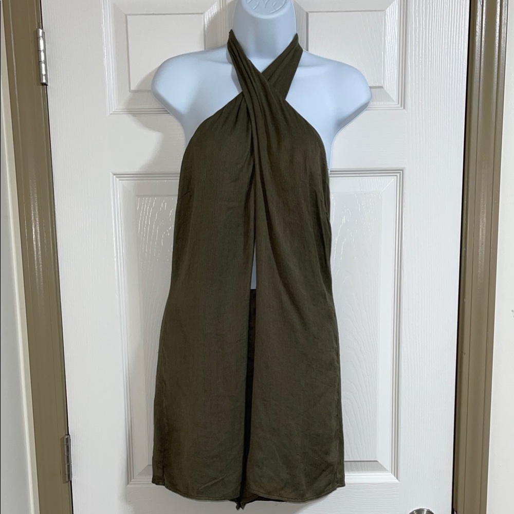 Olive Halter Romper